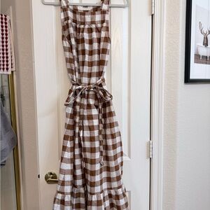 Doen Eve Dress in Nutmeg St Ouen